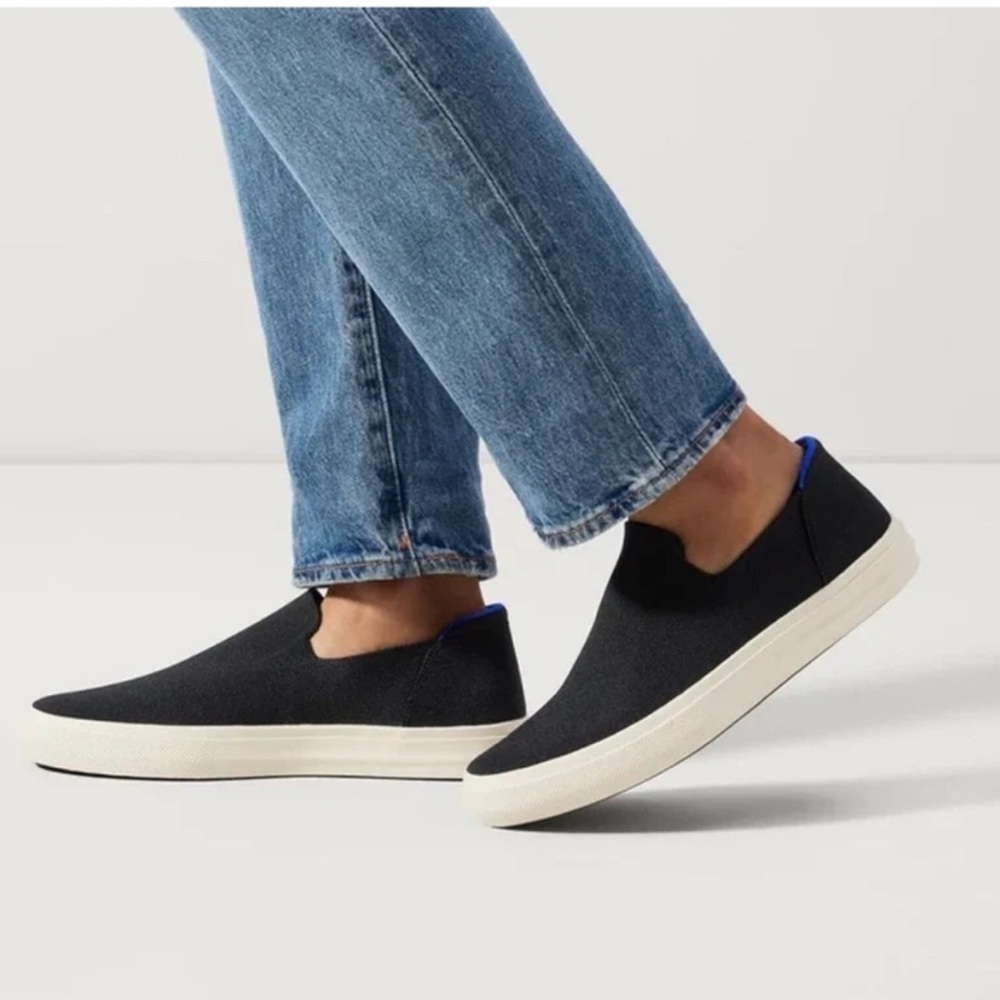 Rothy's The Original Slip On Sneaker in Black | Size 6